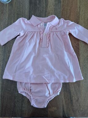Ralph Lauren Light Pink Ruffle Polo Dress NWT 6 Months